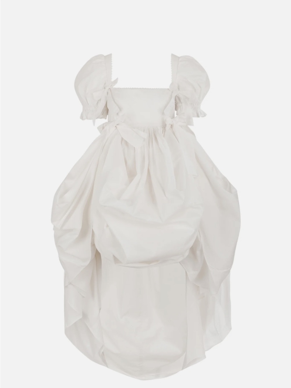 Selkie Love Story White Puff-Sleeve Romantic Maxi Dress 2X—SEE ITEM DETAILS - Picture 4 of 12